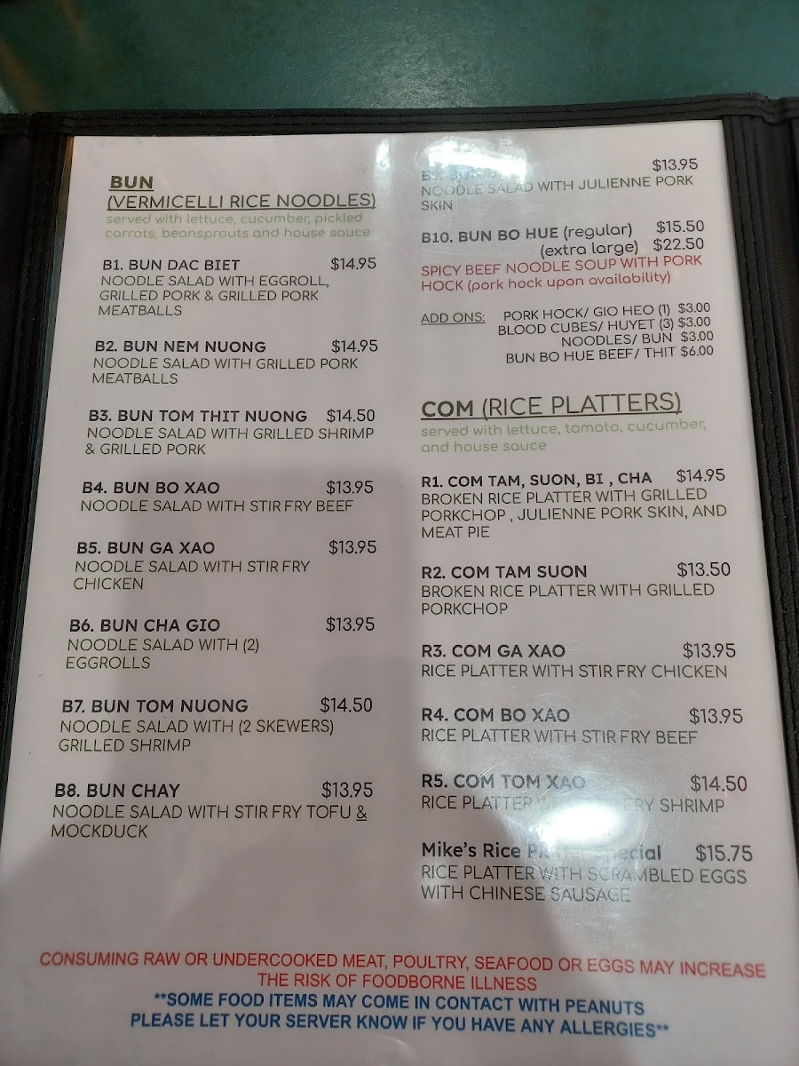 Tay Ho Menu - Image 2