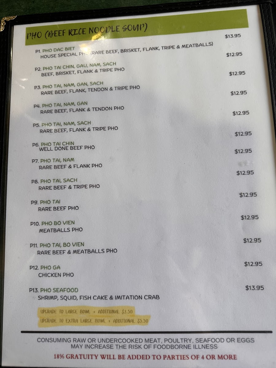 Tay Ho Menu - Image 6